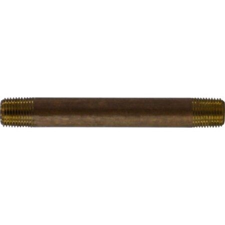 Midland Industries 18 X 6 RED BRASS NIPPLE 40011